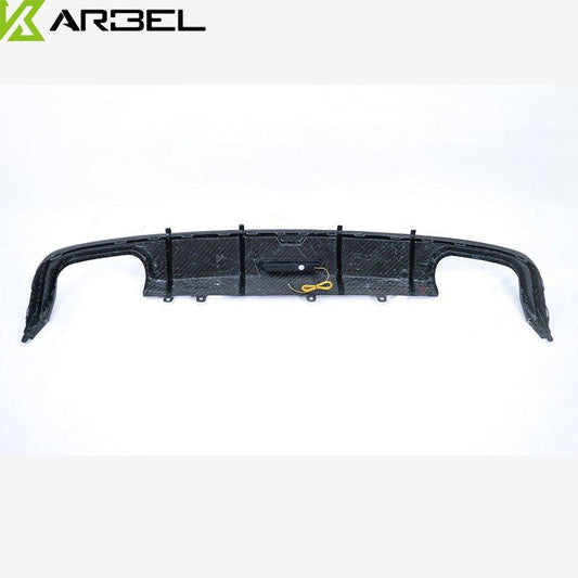 Audi S6 / A6 Avant / A6 S-line / A6 C8 2019 2020 2021 2022 2023 2024 with Aftermarket Parts - Rear Diffuser Pre-preg Carbon Fiber from Karbel Carbon