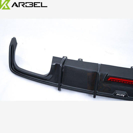 Audi S6 / A6 Avant / A6 S-line / A6 C8 2019 2020 2021 2022 2023 2024 with Aftermarket Parts - Rear Diffuser Pre-preg Carbon Fiber from Karbel Carbon