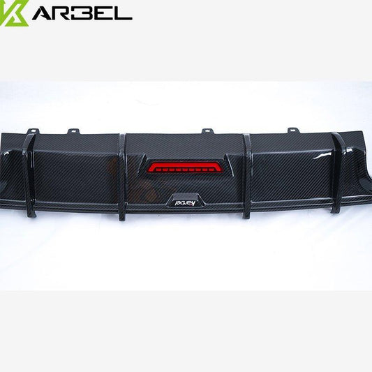 Audi S6 / A6 Avant / A6 S-line / A6 C8 2019 2020 2021 2022 2023 2024 with Aftermarket Parts - Rear Diffuser Pre-preg Carbon Fiber from Karbel Carbon