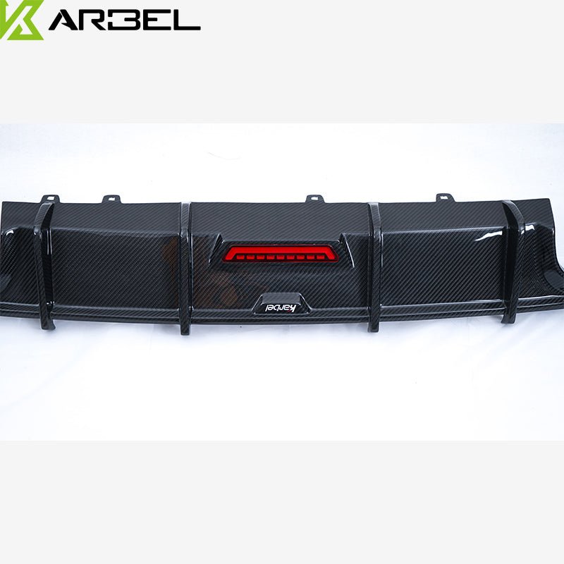 Karbel Carbon Dry Carbon Fiber Rear Diffuser for Audi S6 & A6 S-Line & A6 Avant 2019-ON C8 - Performance SpeedShop