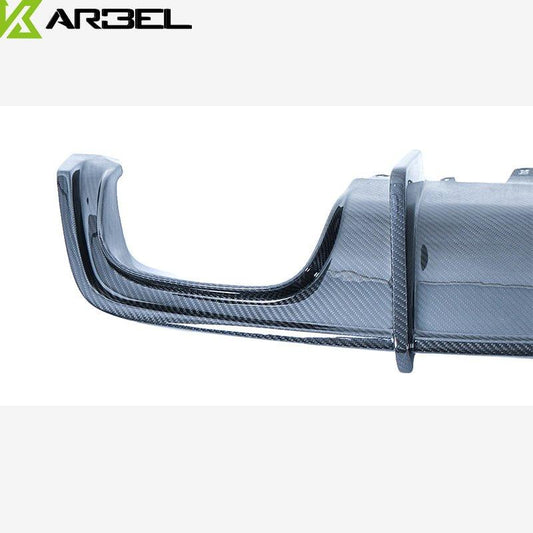 Audi S7 A7 S-line (with s-line bumper, does not base model) C7.5 2016-2018 with Aftermarket Parts - Rear Diffuser Pre-preg Carbon Fiber from Karbel Carbon