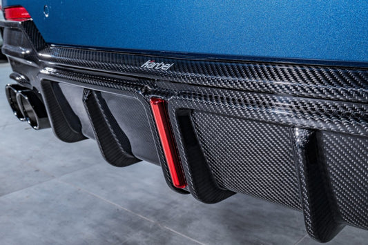 BMW 4 series 430i M440i G22 G23 2020-ON with Aftermarket Parts - Rear Diffuser & Canards Pre-preg Carbon Fiber from Karbel Carbon