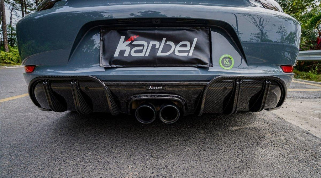 Karbel Carbon Dry Carbon Fiber Rear Diffuser for Porsche 718 Cayman & Boxster - Performance SpeedShop