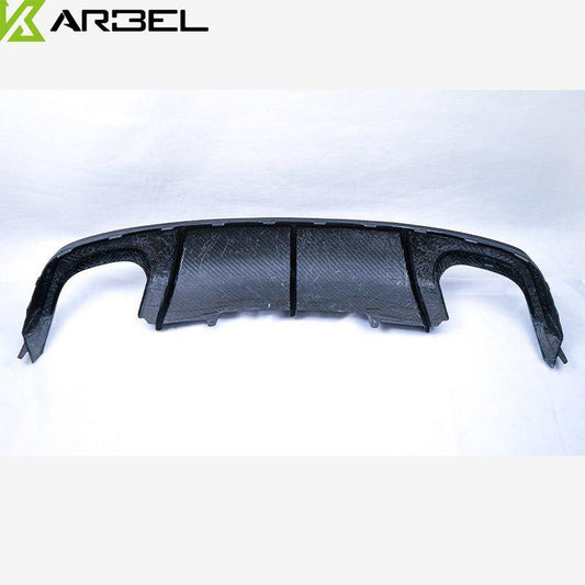 Audi S5 A5 S-line (with s-line bumper, does not base model) B8.5 2012-2016 with Aftermarket Parts - V1 Style Rear Diffuser Pre-preg Carbon Fiber from Karbel Carbon