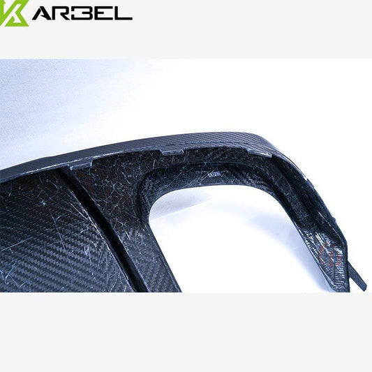 Audi S5 A5 S-line (with s-line bumper, does not base model) B8.5 2012-2016 with Aftermarket Parts - V1 Style Rear Diffuser Pre-preg Carbon Fiber from Karbel Carbon