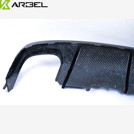 Audi S5 A5 S-line (with s-line bumper, does not base model) B8.5 2012-2016 with Aftermarket Parts - V1 Style Rear Diffuser Pre-preg Carbon Fiber from Karbel Carbon