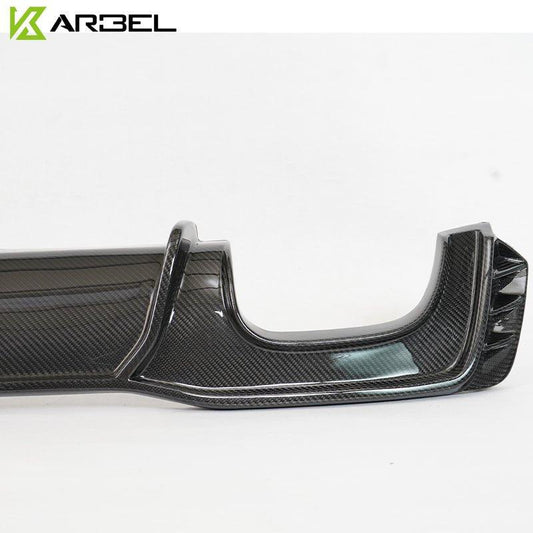 Audi S7 A7 (with s-line bumper) C8 2019-ON with Aftermarket Parts - V1 Style Rear Diffuser Pre-preg Carbon Fiber from Karbel Carbon