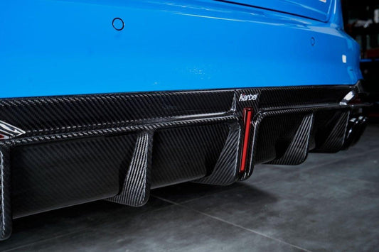 Audi S4 B9.5 2020-ON with Aftermarket Parts - Rear Diffuser & Canards V1 Style Pre-preg Carbon Fiber from Karbel Carbon