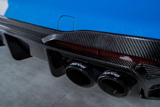 Audi S4 B9.5 2020-ON with Aftermarket Parts - Rear Diffuser & Canards V1 Style Pre-preg Carbon Fiber from Karbel Carbon