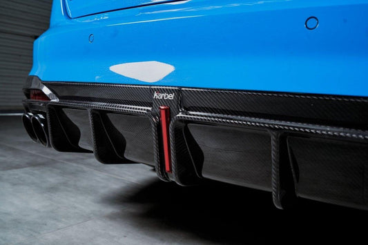 Audi S4 B9.5 2020-ON with Aftermarket Parts - Rear Diffuser & Canards V1 Style Pre-preg Carbon Fiber from Karbel Carbon