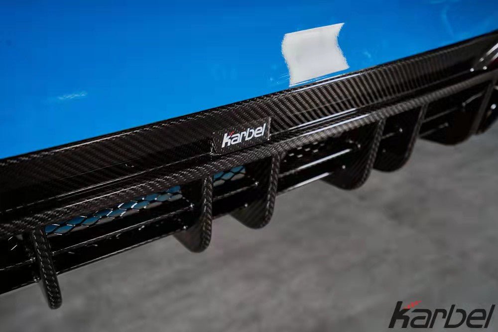 Karbel Carbon Dry Carbon Fiber Rear Diffuser Ver.2 for Audi S4 2020-ON B9.5 - Performance SpeedShop
