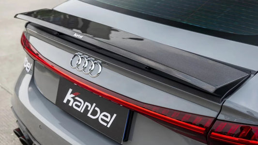 Karbel Carbon Dry Carbon Fiber Rear Spoiler Ver.1 for for Audi RS7 S7 A7 2019-ON C8 - Performance SpeedShop