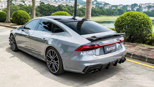 Karbel Carbon Dry Carbon Fiber Rear Spoiler Ver.1 for for Audi RS7 S7 A7 2019-ON C8 - Performance SpeedShop