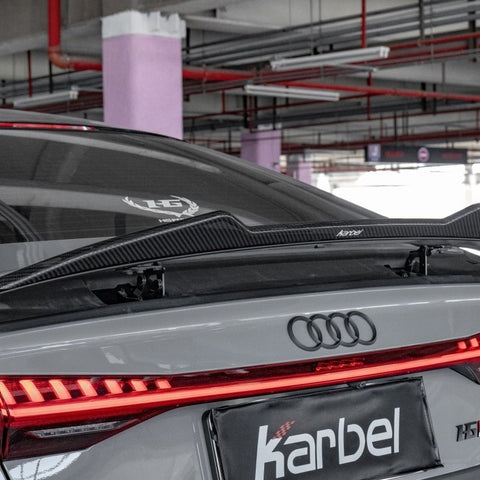 Karbel Carbon Dry Carbon Fiber Rear Spoiler Ver.2 for Audi RS7 S7 A7 2019-ON C8 - Performance SpeedShop