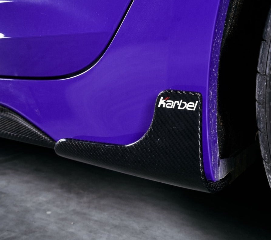 Karbel Carbon Dry Carbon Fiber Side Skirt Overlay Trim & Extension Trim For Audi RS5 B9.5 2020-ON - Performance SpeedShop