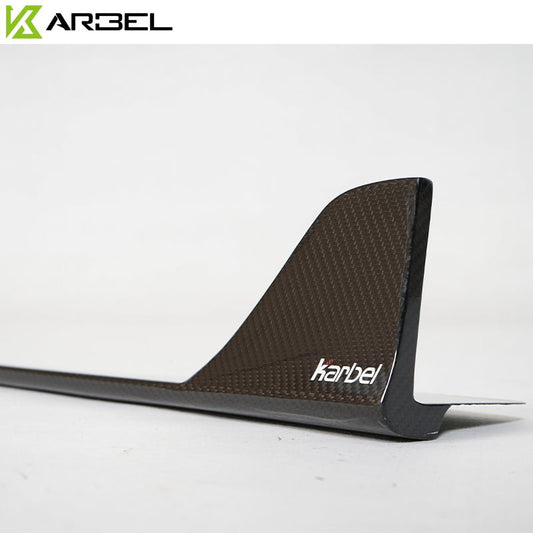 Audi RS3 S3 A3 8V.5 2017 2018 2019 2020 with Aftermarket Parts - Side Skirts Pre-preg Carbon Fiber from Karbel Carbon