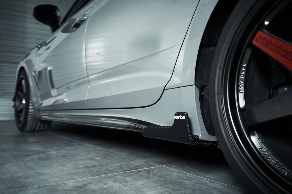 Karbel Carbon Dry Carbon Fiber Side Skirts for Audi S5 & A5 & A5 S Line 2020-ON B9.5 4 Door Sedan & 2 Door Coupe - Performance SpeedShop