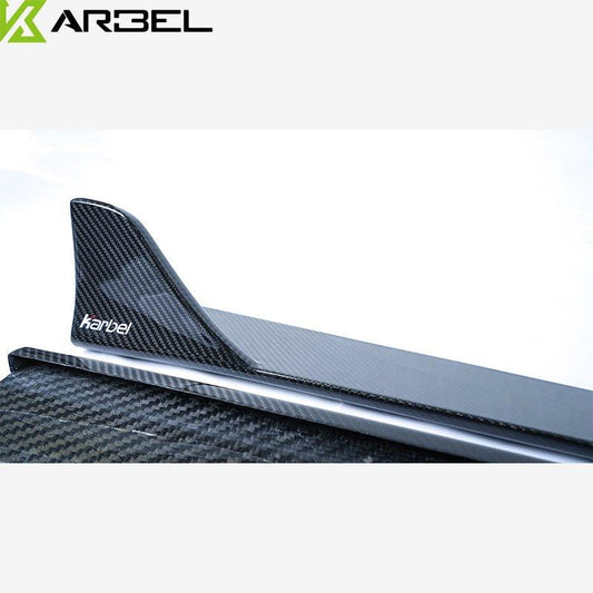 Audi S7 A7 C7.5 2016 2017 2018 with Aftermarket Parts - Side Skirts Pre-preg Carbon Fiber from Karbel Carbon