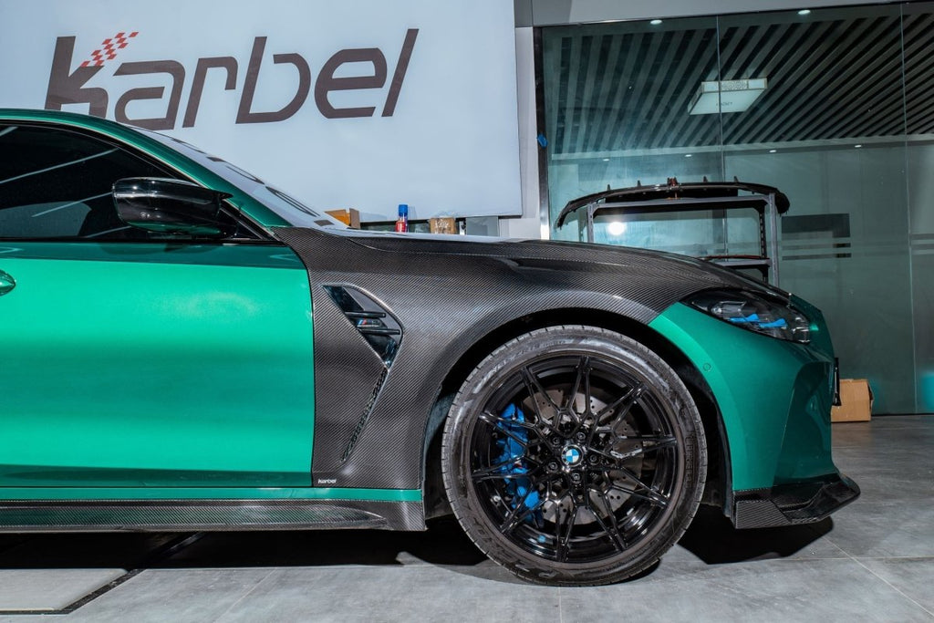 Karbel Carbon Dry Carbon Fiber Side Skirts For BMW M3 G80 2021-ON - Performance SpeedShop