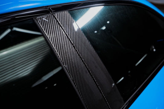 Audi S4 A4 B9.5 2020-ON with Aftermarket Parts - Window Pillar Panel Trim Pre-preg Carbon Fiber from Karbel Carbon
