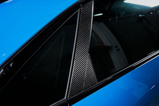 Audi S4 A4 B9.5 2020-ON with Aftermarket Parts - Window Pillar Panel Trim Pre-preg Carbon Fiber from Karbel Carbon
