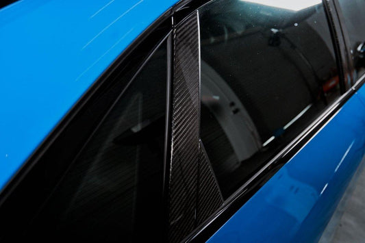 Audi S4 A4 B9.5 2020-ON with Aftermarket Parts - Window Pillar Panel Trim Pre-preg Carbon Fiber from Karbel Carbon
