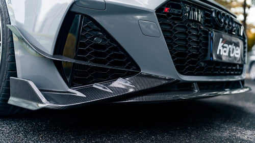 Karbel Carbon Fiber Front Canards for Audi RS7 RS6 C8 2020-ON - Performance SpeedShop