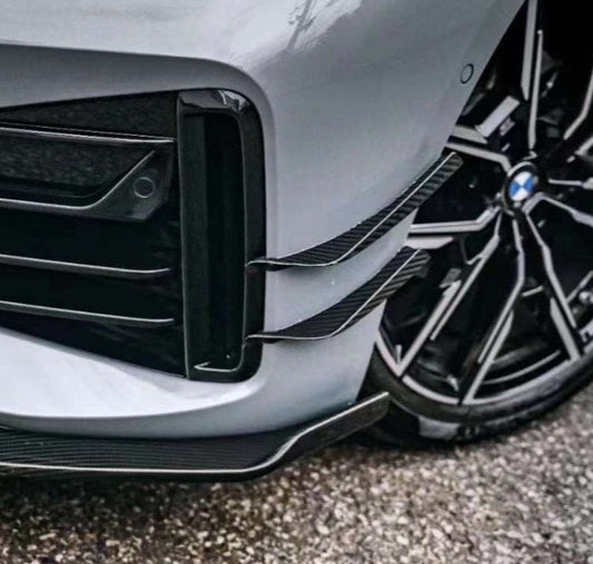 Karbel Carbon Fiber Front Canards for BMW I4 G26 M50 / e Drive 40 & G26 Gran coupe M440i 430i - Performance SpeedShop