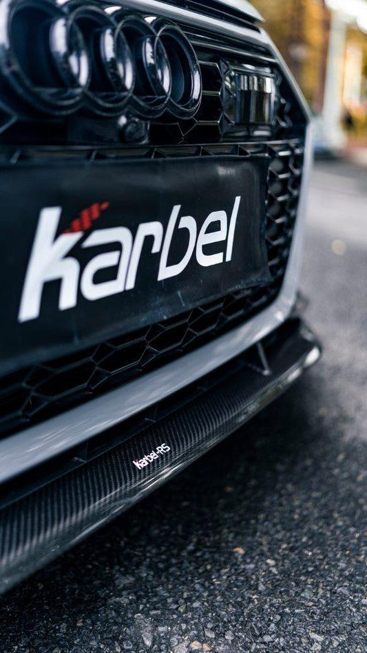 Audi RS6 C8 2020-ON & RS7 C8 2020-ON with Aftermarket Parts - Front Lip Pre-preg Carbon Fiber from Karbel Carbon