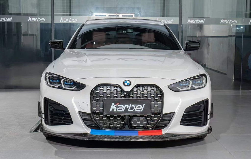 Karbel Carbon Fiber Front Lip for BMW I4 G26 M50 / e Drive 40 & G26 Gran coupe M440i 430i - Performance SpeedShop
