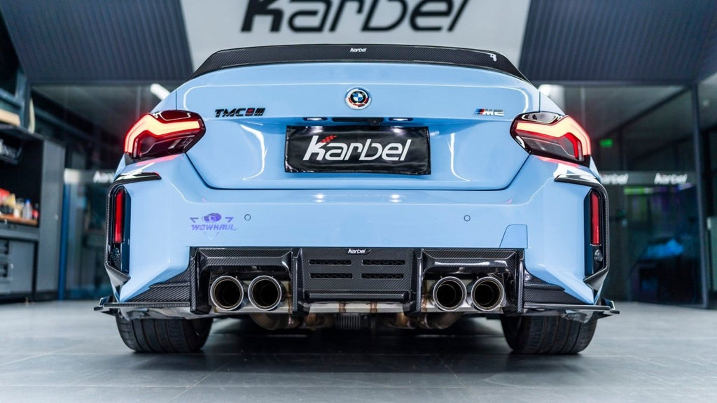 Karbel Carbon Fiber Rear Bumper Canards for BMW M2 G87 2023-ON - Performance SpeedShop