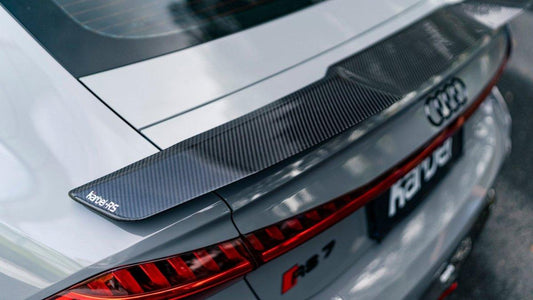 Audi RS7 S7 A7 C8 2019-ON with Aftermarket Parts - Rear Spoiler Pre-preg Carbon Fiber from Karbel Carbon