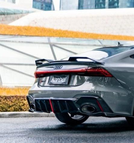 Audi RS7 S7 A7 C8 2019-ON with Aftermarket Parts - Rear Spoiler Pre-preg Carbon Fiber from Karbel Carbon