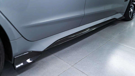 Audi RS6 C8 2020-ON & RS7 C8 2020-ON With Aftermarket Parts - Side Skirts Pre-preg Carbon Fiber from Karbel Carbon