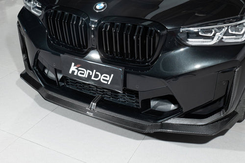 Karbel Carbon Pre-preg Carbon Fiber Front Lip for BMW X4M/C F98 & X3M/C F97 LCI 2022-ON - Performance SpeedShop