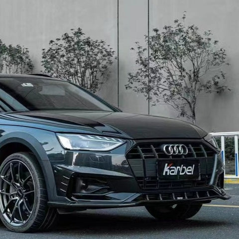 Karbel Carbon Pre-preg Carbon Fiber Front Lip Splitter Audi A4 Allroad B9.5 2020-ON - Performance SpeedShop