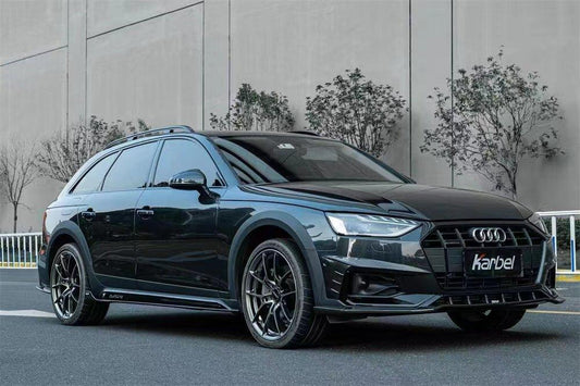 Audi A4 allroad B9.5 2020-ON with Aftermarket Parts - Front Upper Valences Pre-preg Carbon from Karbel Carbon