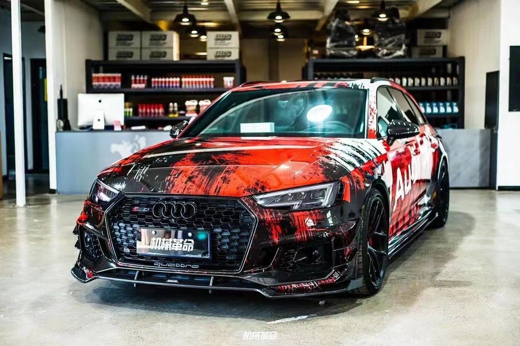 Karbel Carbon Pre-preg Carbon Fiber Full Body Kit For Audi RS4 B9 2018-2019 - Performance SpeedShop