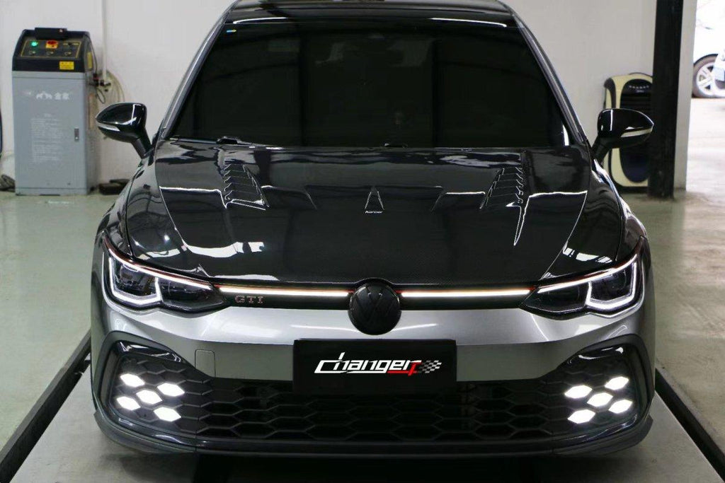 Karbel Carbon Pre-preg Carbon Fiber Hood Bonnet Double-sided for Volkswagen GTI MK8 - Performance SpeedShop