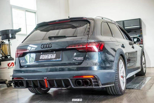 Audi A4 allroad B9.5 2020-ON with Aftermarket Parts - Rear Diffuser Pre-preg Carbon Fiber from Karbel Carbon