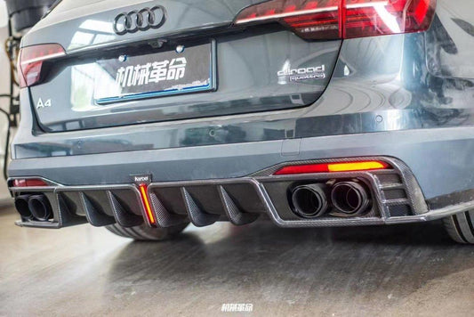 Audi A4 allroad B9.5 2020-ON with Aftermarket Parts - Rear Diffuser Pre-preg Carbon Fiber from Karbel Carbon