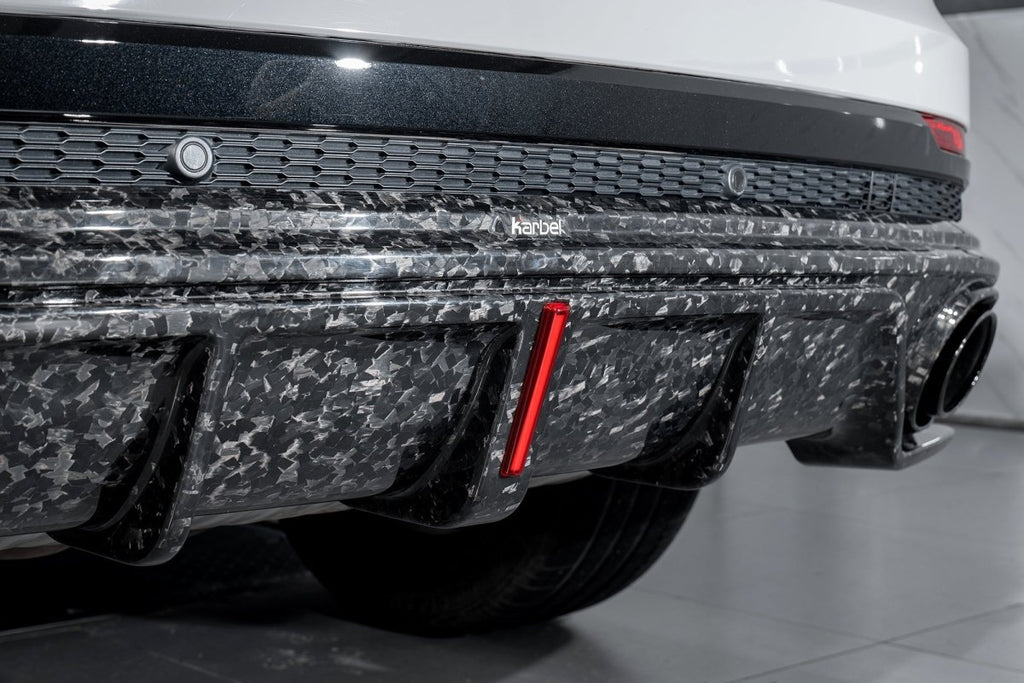 Karbel Carbon Pre-preg Carbon Fiber Rear Diffuser For Audi SQ8 Q8 S-line 2020-2022 - Performance SpeedShop
