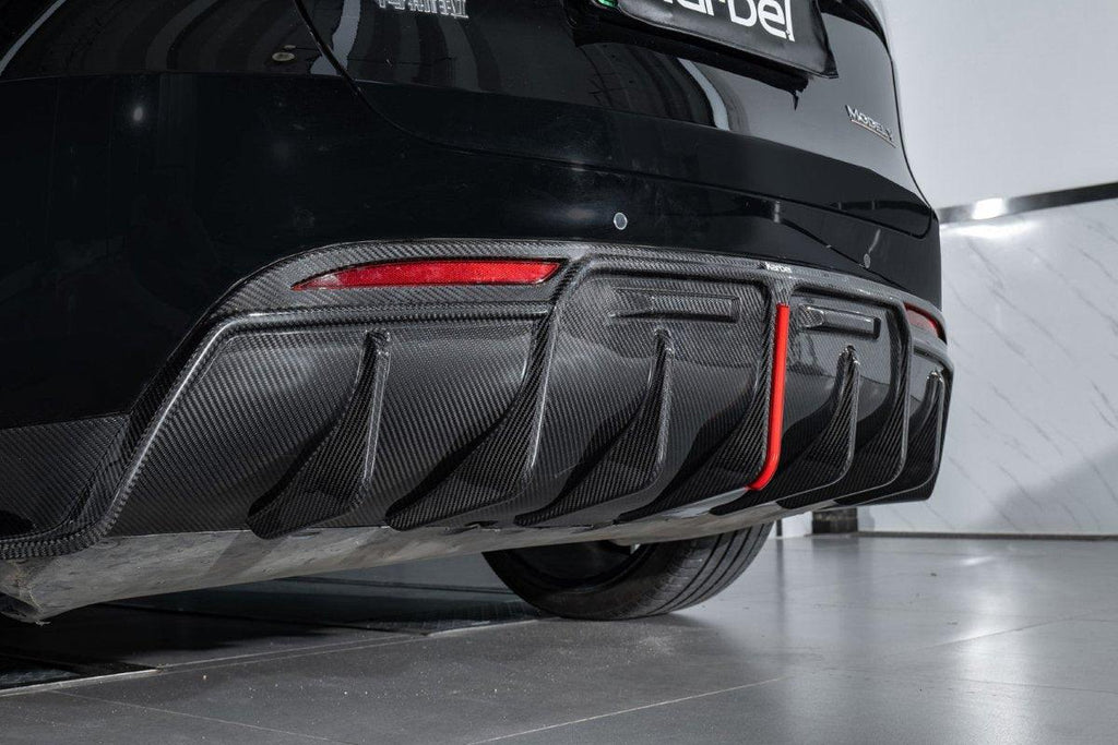 Karbel Carbon Pre-preg Carbon Fiber Rear Diffuser for Tesla Model Y / Performance - Performance SpeedShop