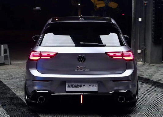 Volkswagen GTI MK8 2022-ON with Aftermarket Parts - Rear Diffuser Pre-preg Carbon Fiber from Karbel Carbon