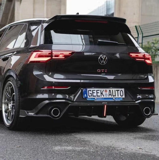 Volkswagen GTI MK8 2022-ON with Aftermarket Parts - Rear Diffuser Pre-preg Carbon Fiber from Karbel Carbon