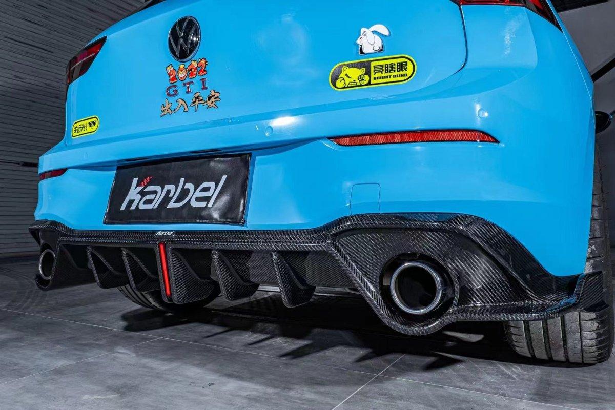 Volkswagen GTI MK8 Aftermarket Parts - Karbel Carbon Rear Diffuser ...