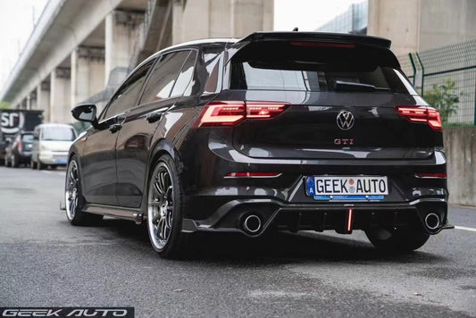 Volkswagen GTI MK8 2022-ON with Aftermarket Parts - Rear Roof Spoiler Pre-preg Carbon Fiber from Karbel Carbon