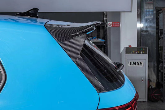 Volkswagen GTI MK8 2022-ON with Aftermarket Parts - Rear Roof Spoiler Pre-preg Carbon Fiber from Karbel Carbon