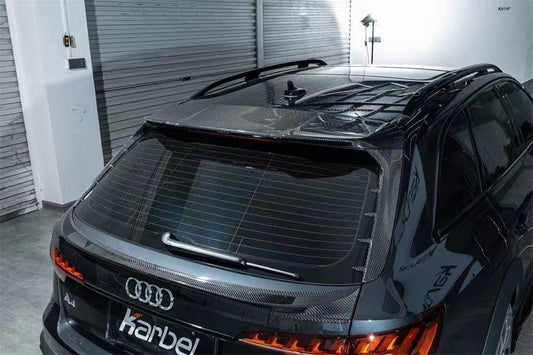 Audi A4 allroad B9 / B9.5 2020-ON with Aftermarket Parts - Rear Trunk Spoiler Pre-preg Carbon Fiber from Karbel Carbon