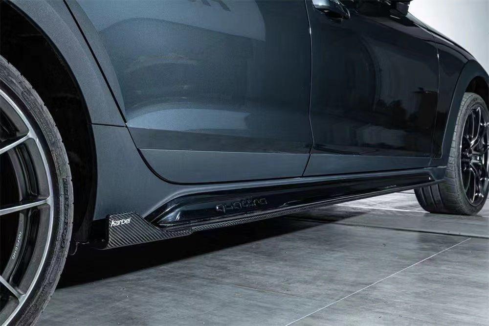 Karbel Carbon Pre-preg Carbon Fiber Side Skirts Audi A4 Allroad B9.5 2020-ON - Performance SpeedShop